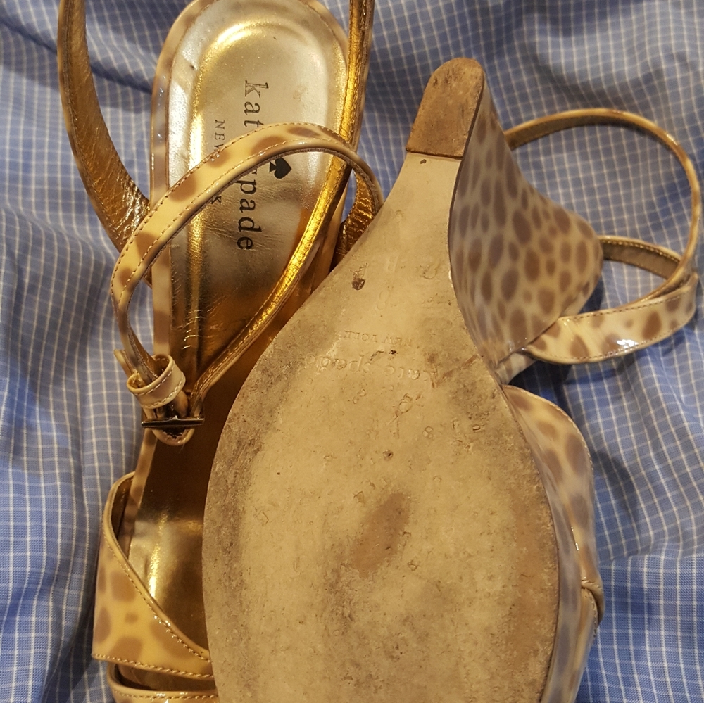 KATE SPADE Leopard Print Wedges - Picture 4 of 4